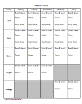 FREE Guided Reading Week at a Glance Editable Page